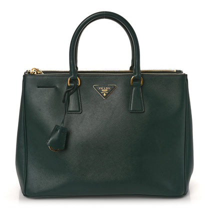 Prada Saffiano Large Galleria Double Zip Tote Smeraldo 1 of 8