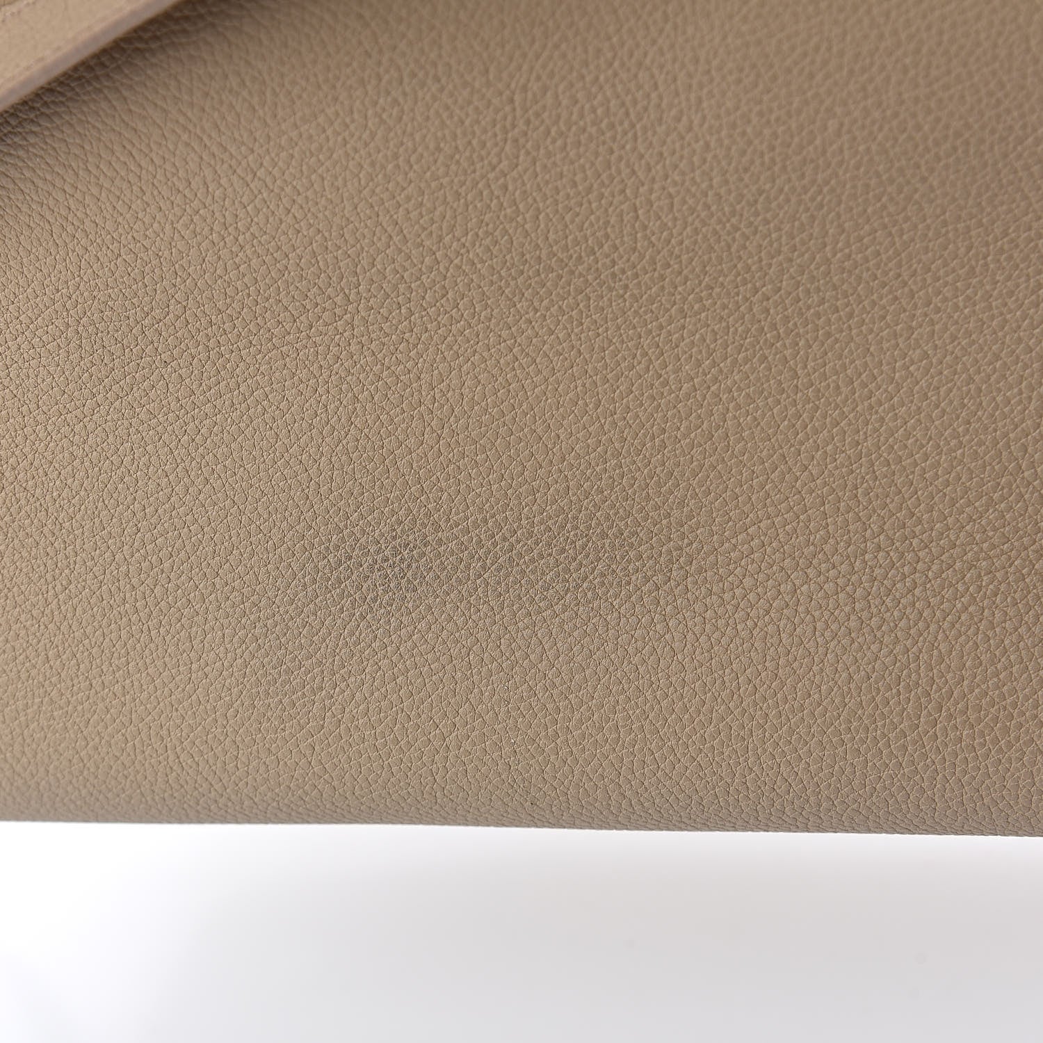 Saint Laurent Grained Calfskin Small Rive Gauche Dark Beige 8 of 11