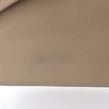 Saint Laurent Grained Calfskin Small Rive Gauche Dark Beige 8 of 11