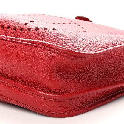 Hermes Taurillon Clemence Evelyne III PM Rouge Vif 10 of 10