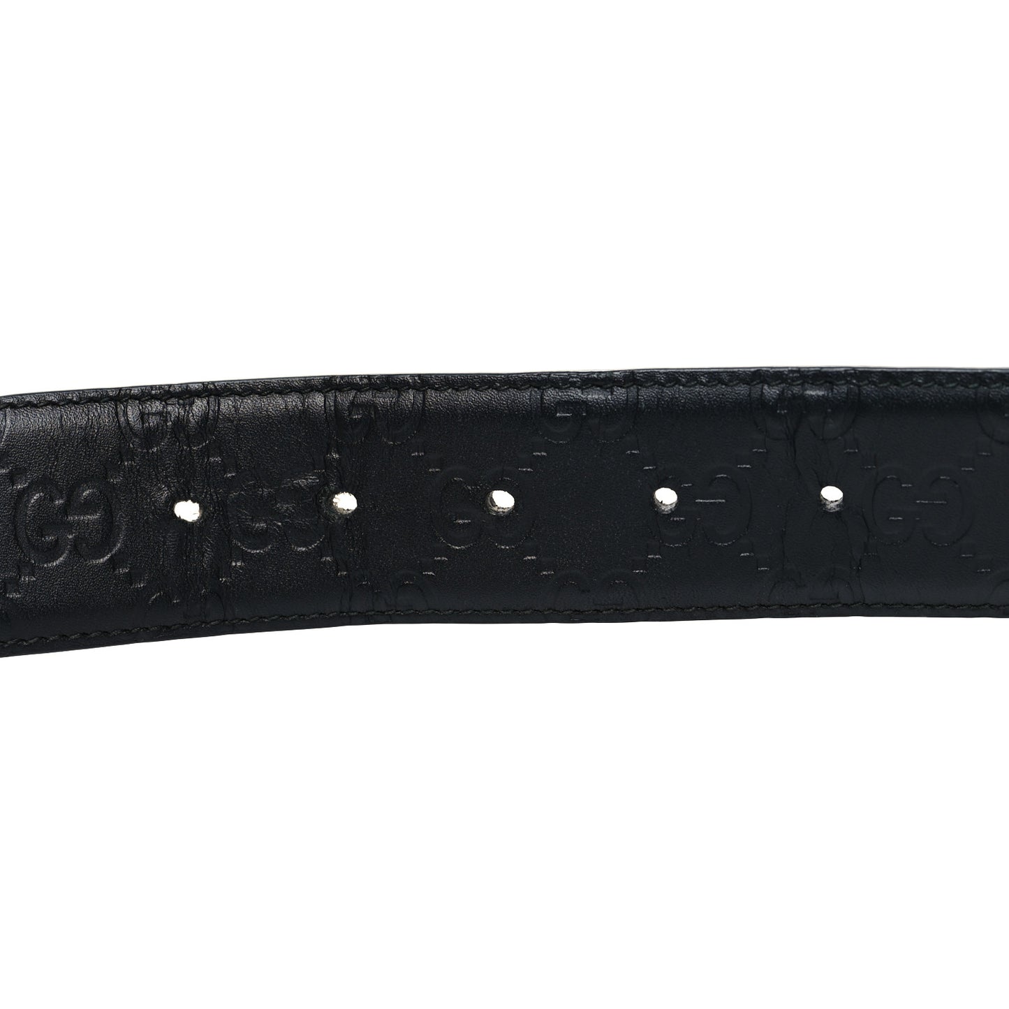 Guccissima Signature Interlocking G 40mm Belt 80 32 Black
