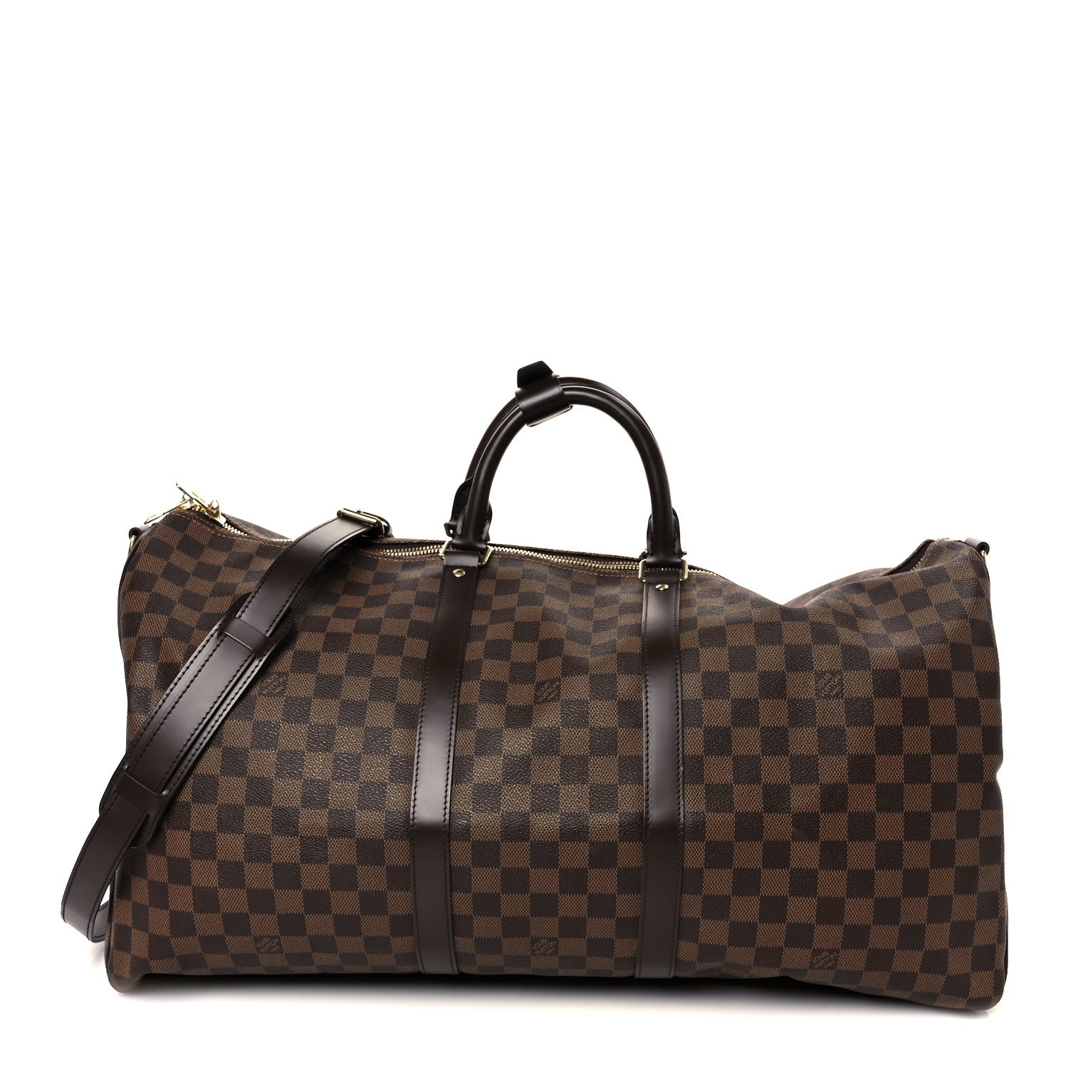 Louis Vuitton Damier Ebene Keepall Bandouliere 55 1 of 11