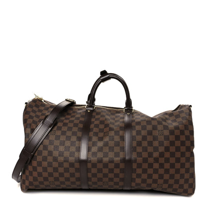 Louis Vuitton Damier Ebene Keepall Bandouliere 55 1 of 11