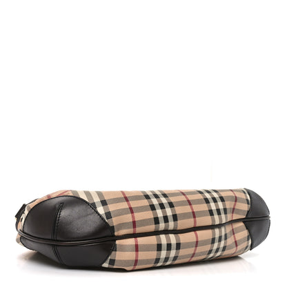 Burberry Haymarket Check Medium Willenmore Hobo Chocolate 4 of 9
