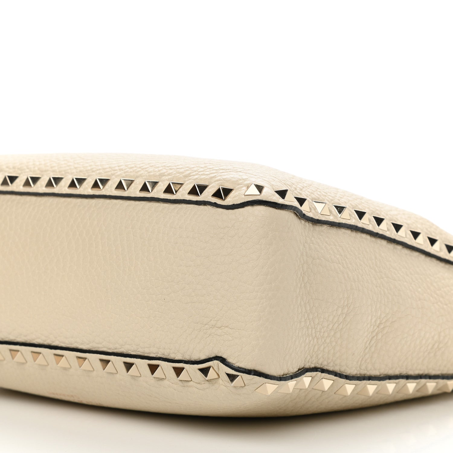 Valentino Garavani Pebbled Calfskin Small Rockstud Flip-Lock Messenger Bag Light Ivory 10 of 15