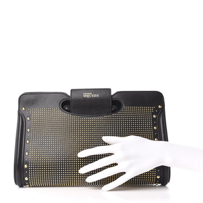 Alexander McQueen Calfskin Heroine Studded Clutch Black 2 of 8
