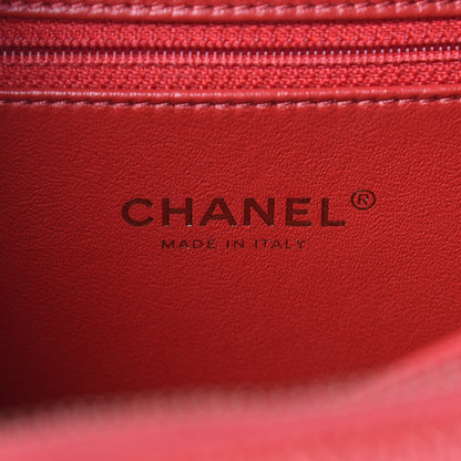 Chanel Caviar Quilted Medium CC Filigree Vanity Case Red 6 of 8