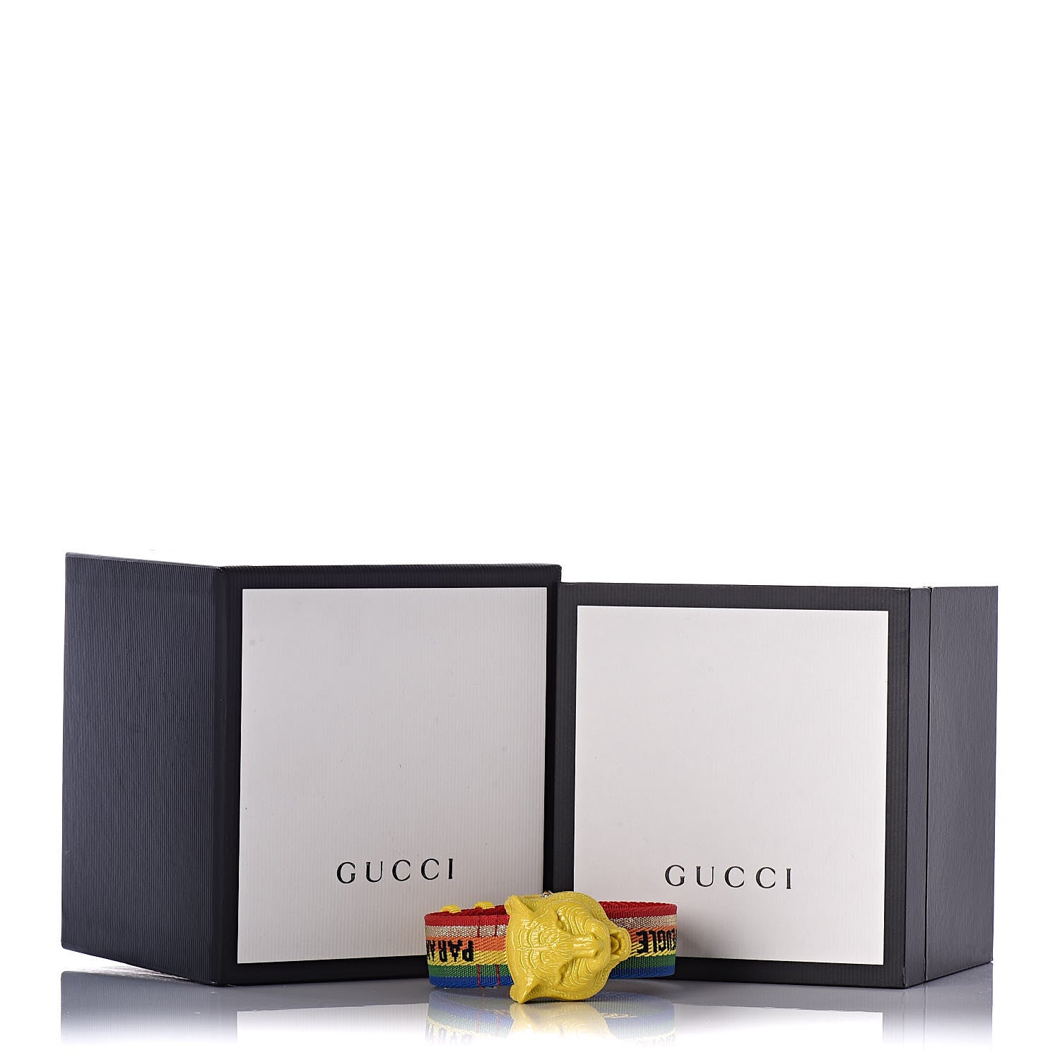 Gucci Stainless Steel Nylon 32mm Le Marche Des Merveilles Tiger Quartz Watch Yellow 8 of 8