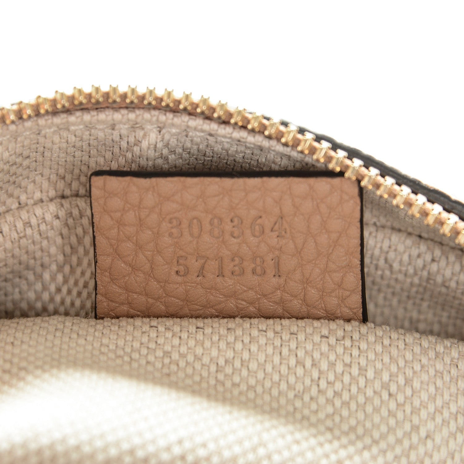 Gucci Pebbled Calfskin Small Soho Disco Bag Rose Beige 7 of 7