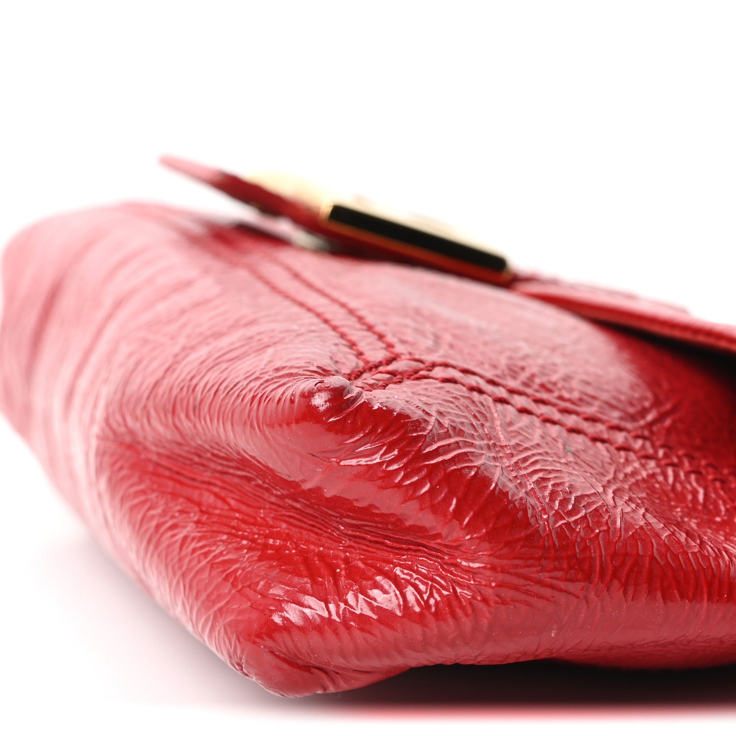 Vitello Naplak Medium Convertible Baguette Rosso