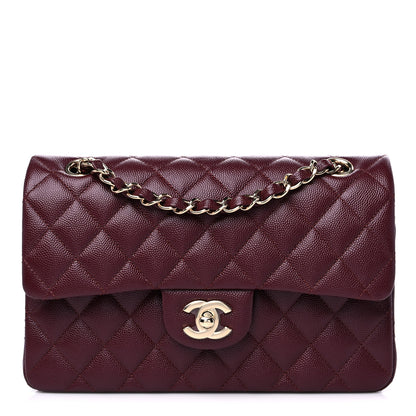Chanel Caviar Quilted Small Double Flap Burgundy 1 of 10