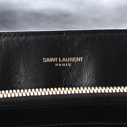 Saint Laurent Calfskin Y Quilted Monogram Medium Loulou Chain Satchel Black 5 of 7
