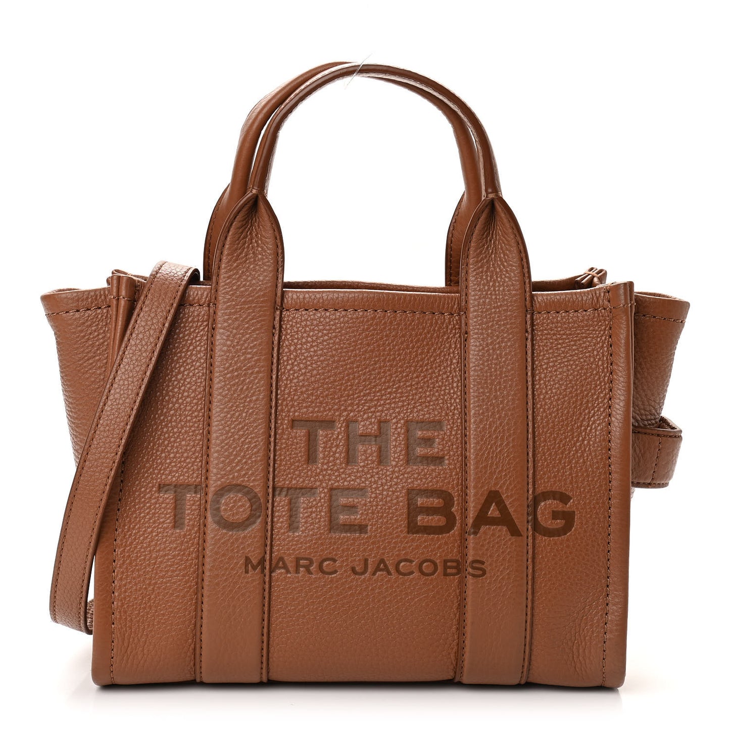 Grained Calfskin Small The Tote Bag Argan Oil