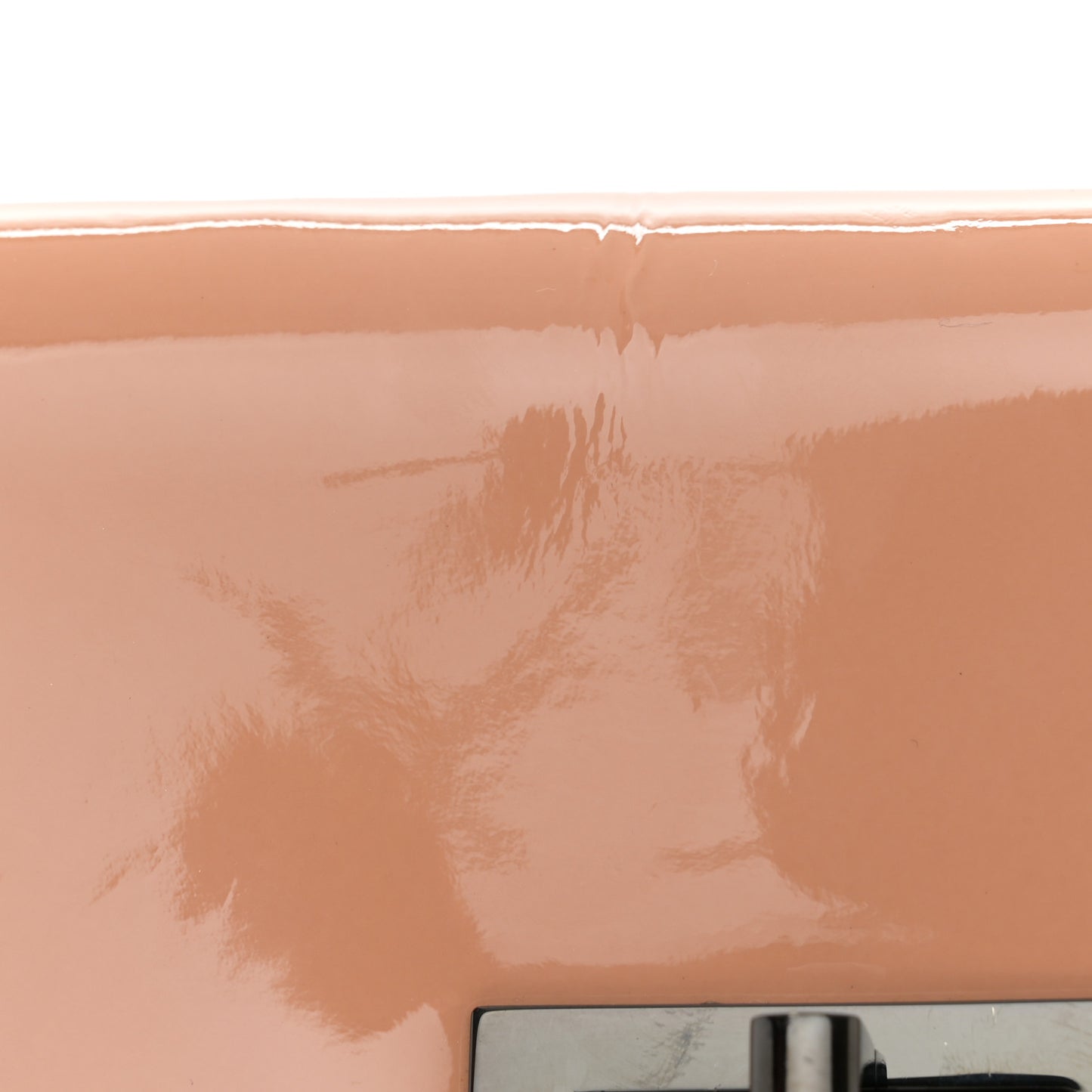 Patent Mademoiselle Flap Beige Black