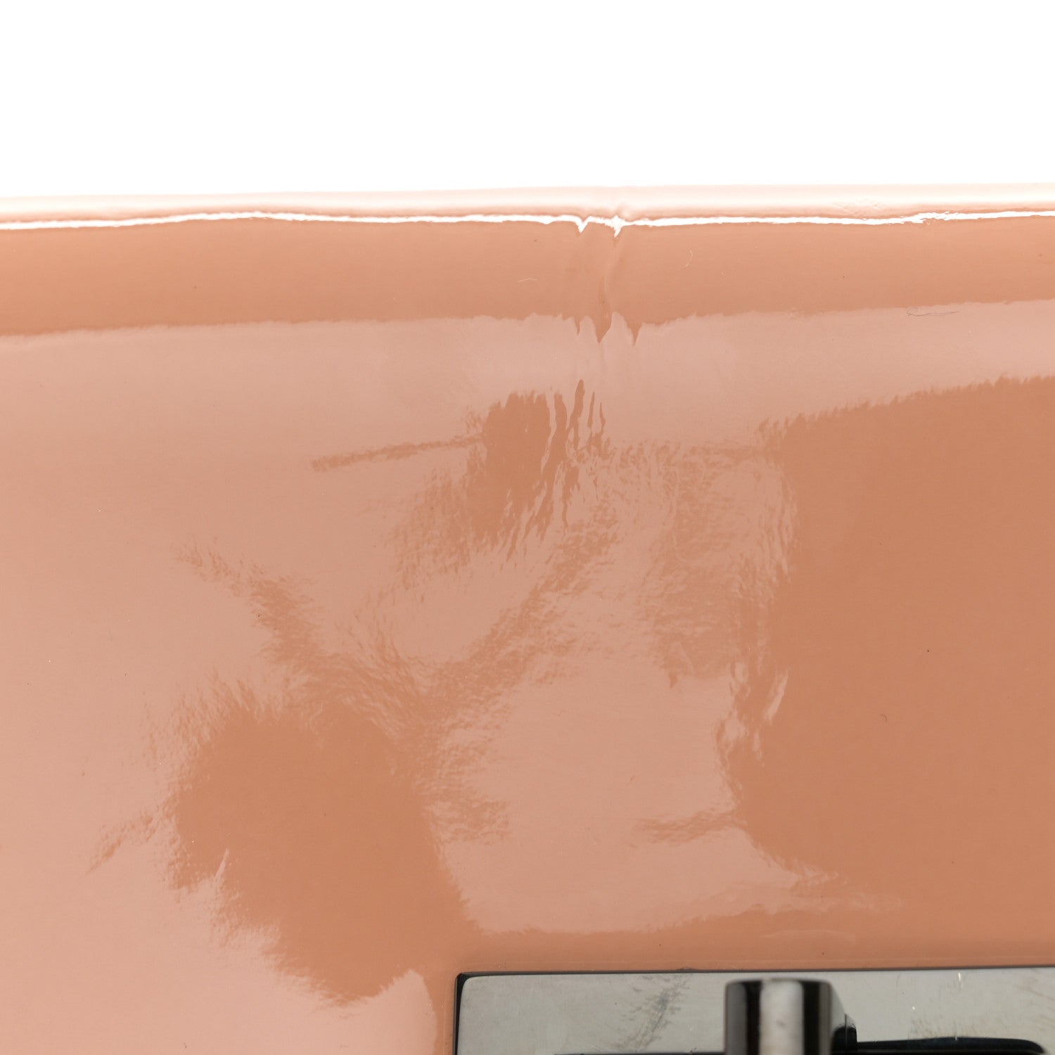 Chanel Patent Mademoiselle Flap Beige Black 6 of 12