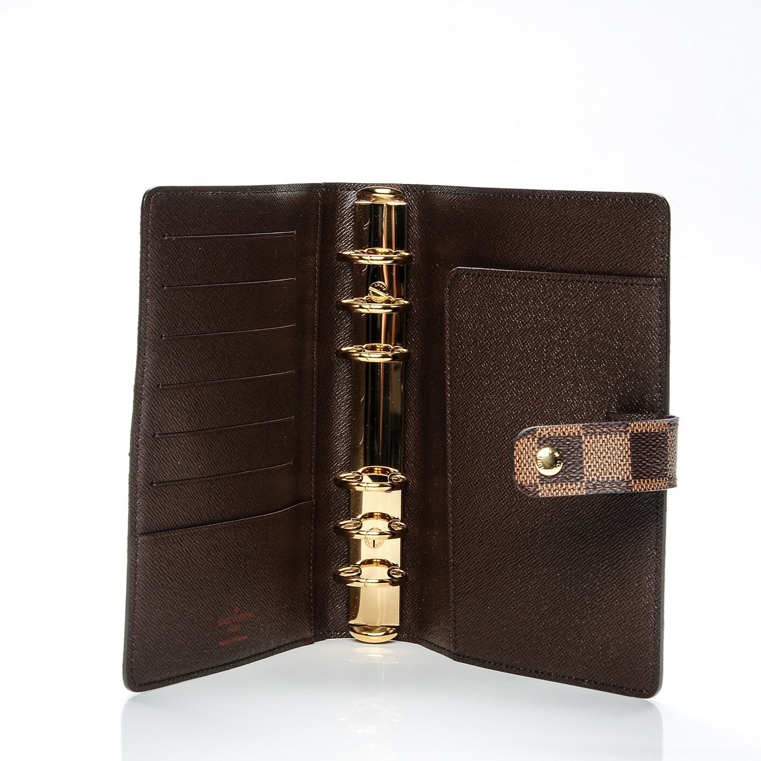 Louis Vuitton Damier Ebene Medium Ring Agenda Cover 5 of 6
