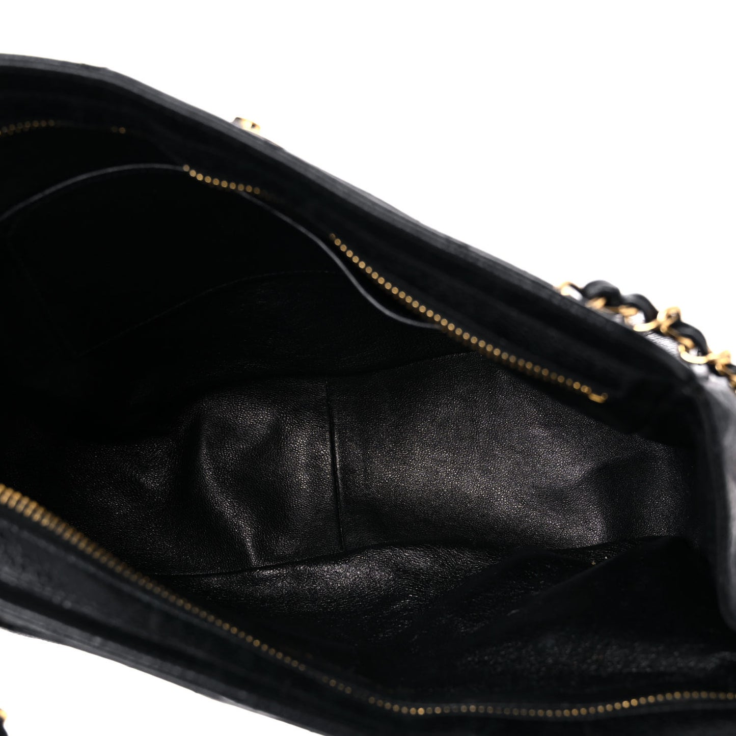 Caviar Quilted Shoulder Bag Black