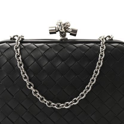 Bottega Veneta Nappa Intrecciato Chain Knot Clutch Black 7 of 9
