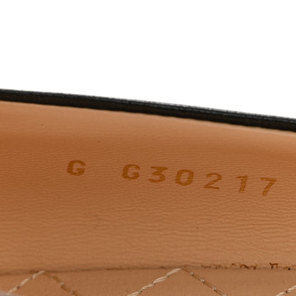 Chanel Lambskin Cap Toe Ballerina Flats 38.5 Dark Navy Black 9 of 10