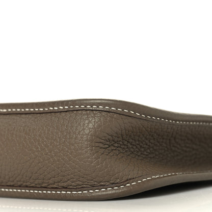 Hermes Taurillon Clemence Amazone Evelyne TPM Etoupe Bleu Indigo 10 of 12
