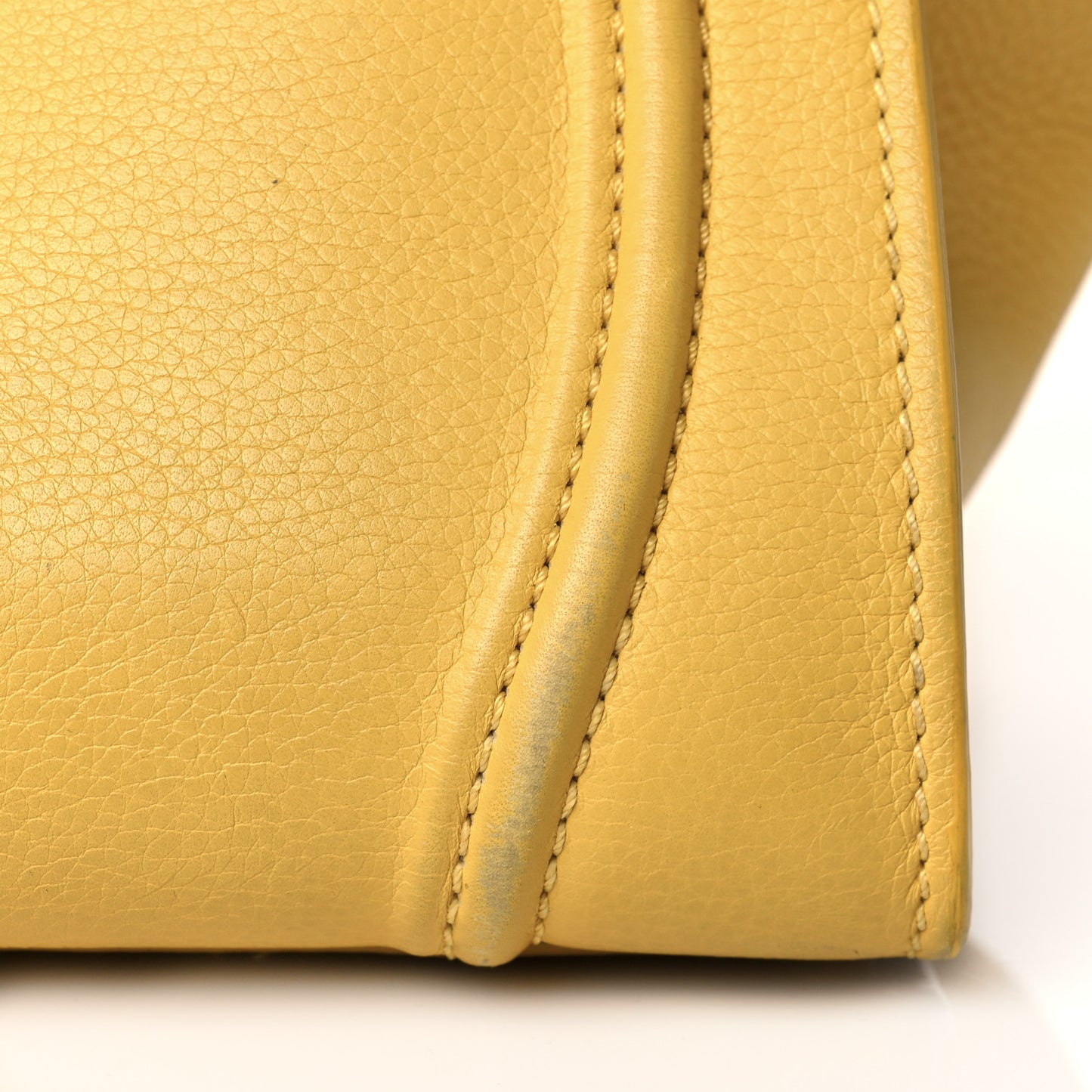 Grained Calfskin Medium Phantom Luggage Yellow