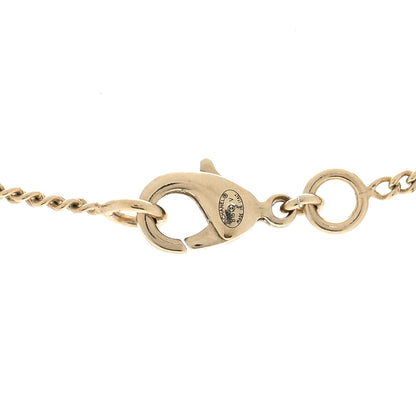Chanel Crystal Pearl CC Pendant Necklace Gold 4 of 5