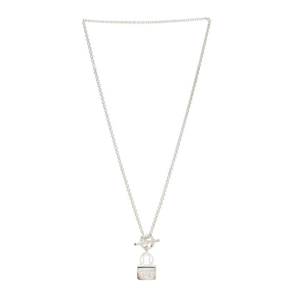Hermes Sterling Silver Constance Amulettes Pendant Necklace 3 of 6