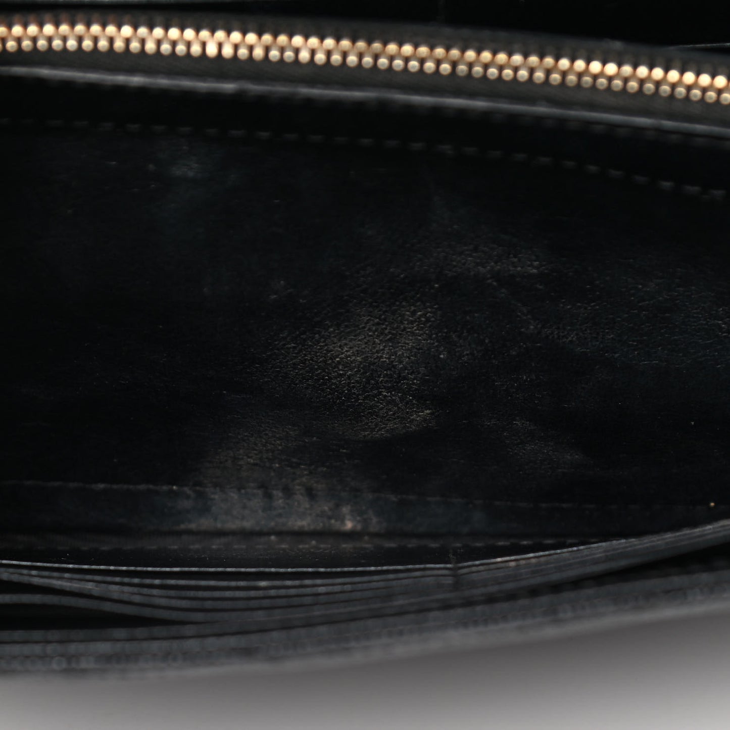 Grain De Poudre Matelasse Chevron Monogram Chain Wallet Black