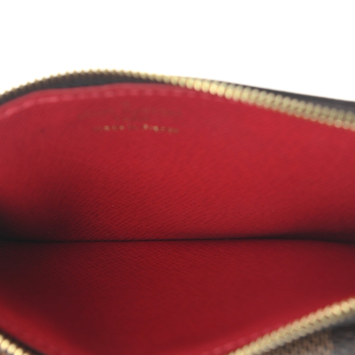 Damier Ebene Recto Verso Card Holder Red