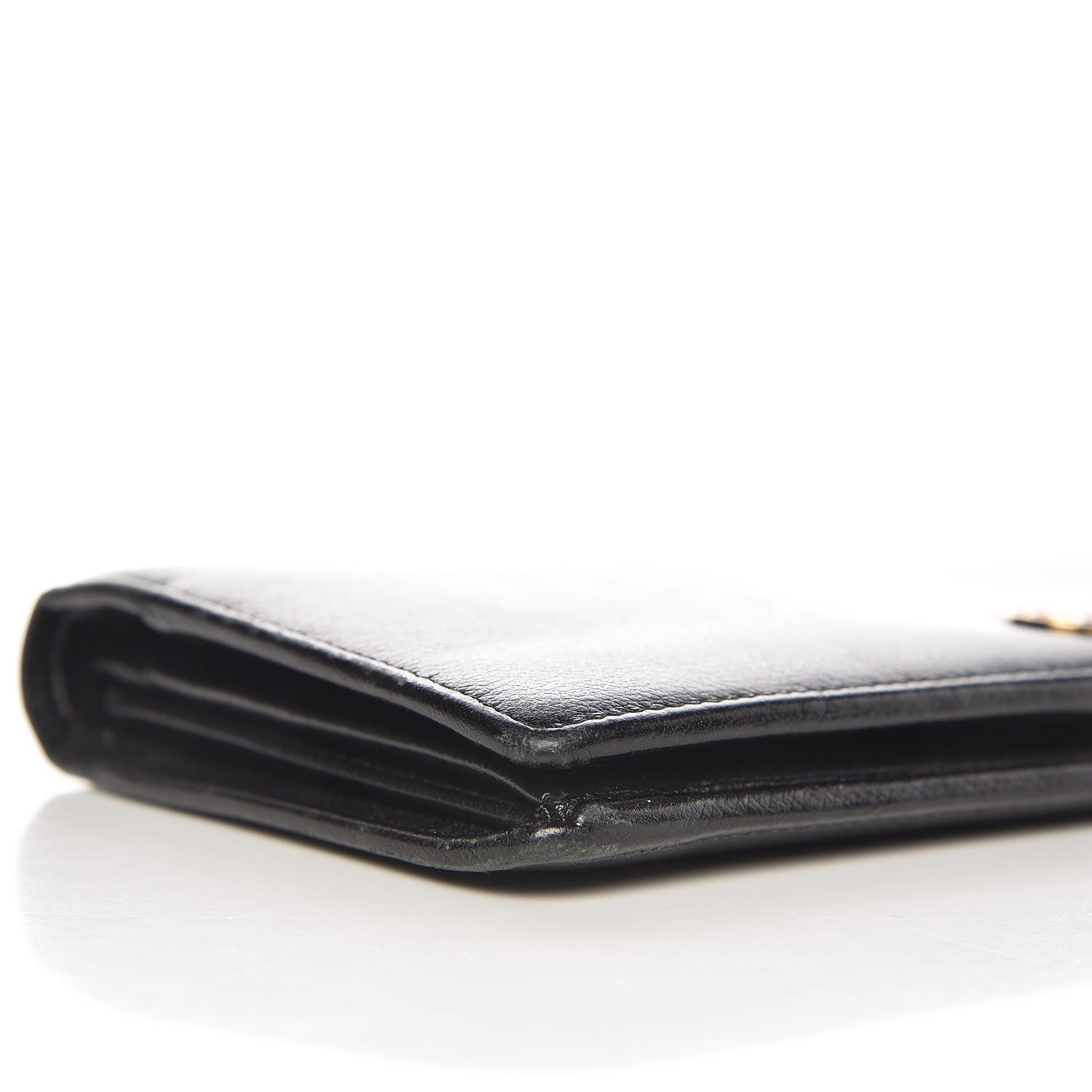 Chanel Caviar CC Yen Wallet Black 12 of 13