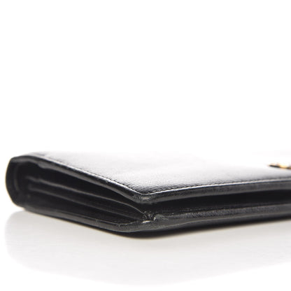 Chanel Caviar CC Yen Wallet Black 12 of 13