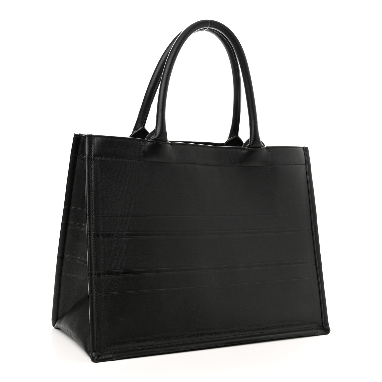 Christian Dior Calfskin Embossed Medium Book Tote Black 3 of 13