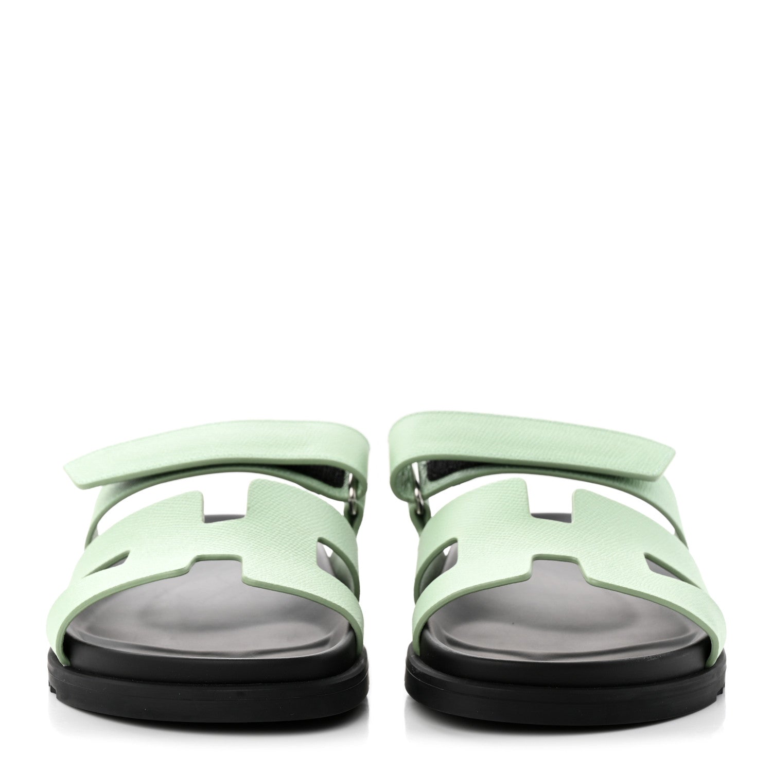 Hermes Epsom Womens Chypre Sandals 41 Vert Jade 2 of 12