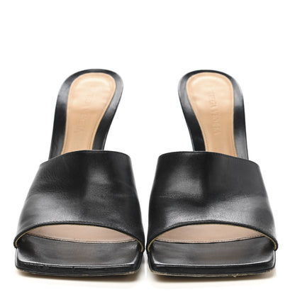 Bottega Veneta Lambskin Stretch Mule Sandals 38 Black 2 of 10