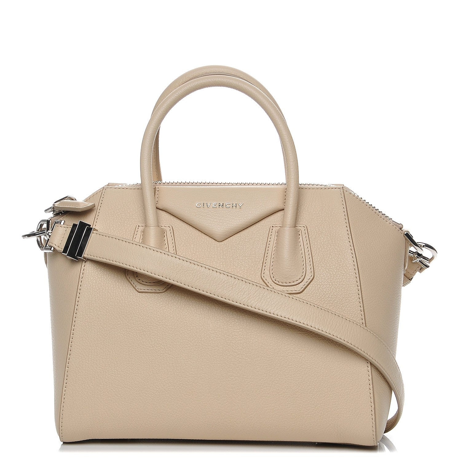 Givenchy Sugar Goatskin Small Antigona Beige Buff 1 of 8