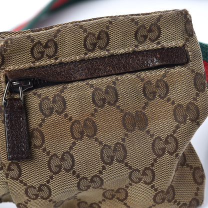 Gucci Monogram Web Belt Bag Dark Brown 15 of 20