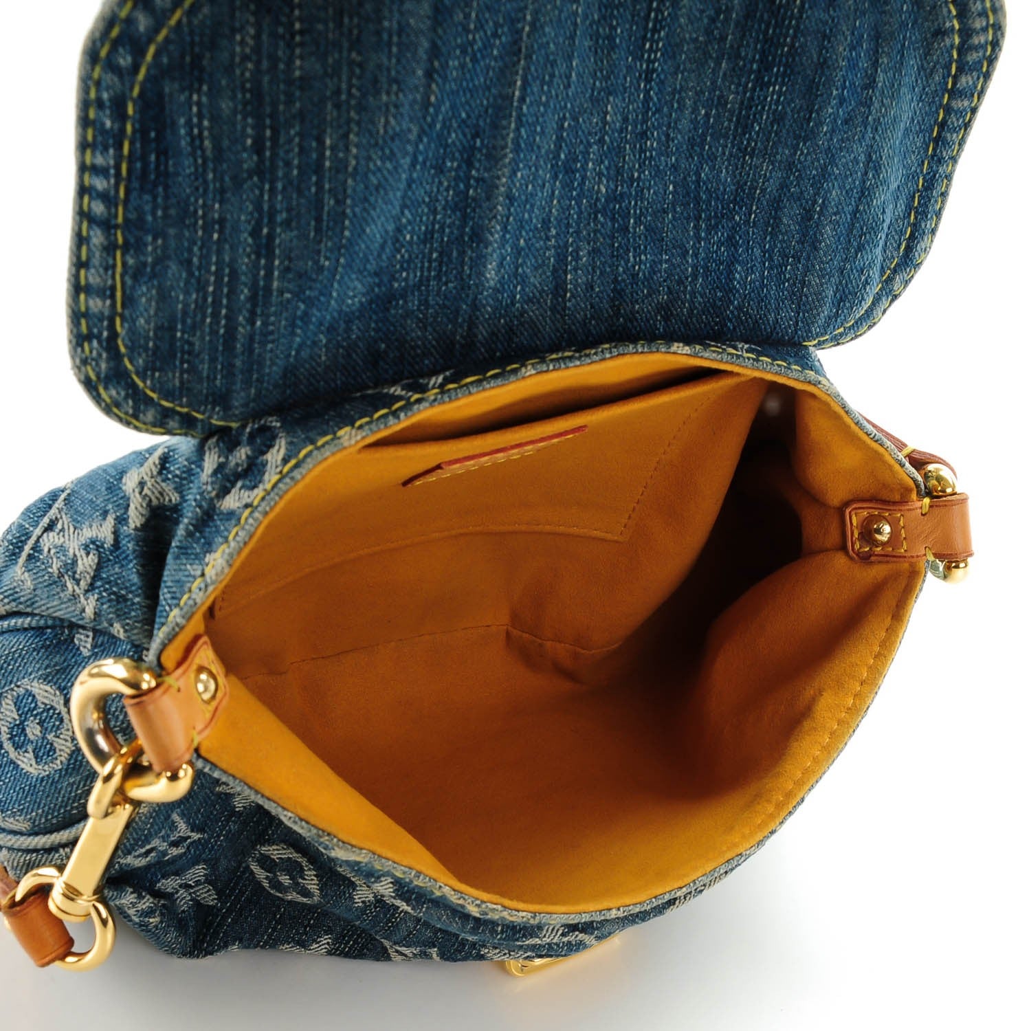 Louis Vuitton Monogram Denim Mini Pleaty Blue 5 of 7
