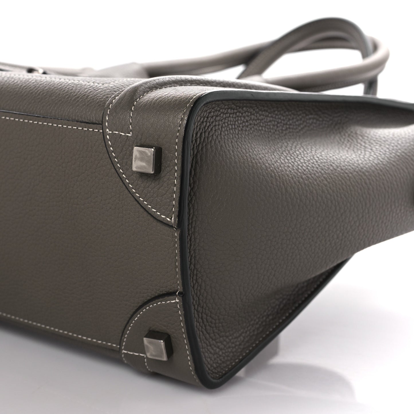 Drummed Calfskin Micro Luggage Souris