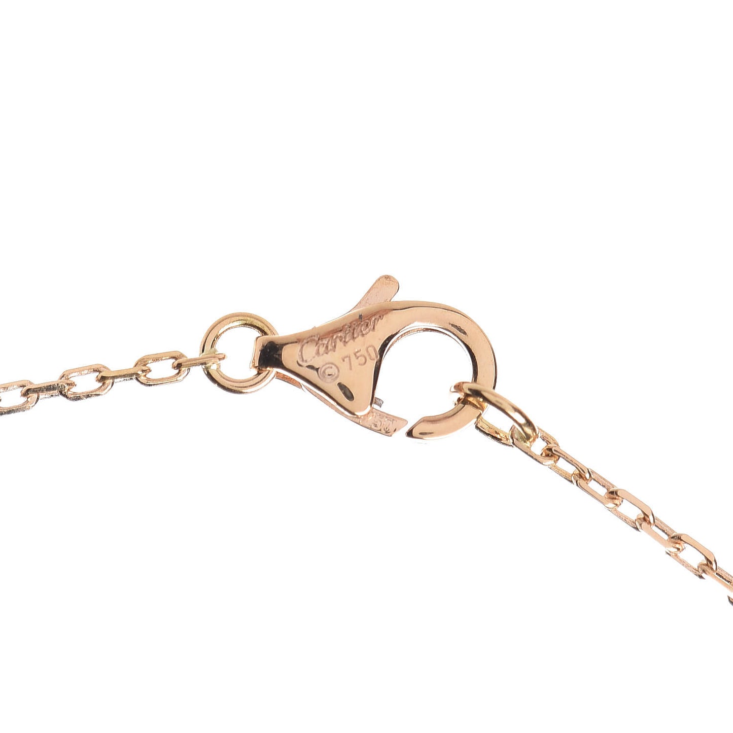 18K Pink Gold Diamond Torute Pendant Necklace