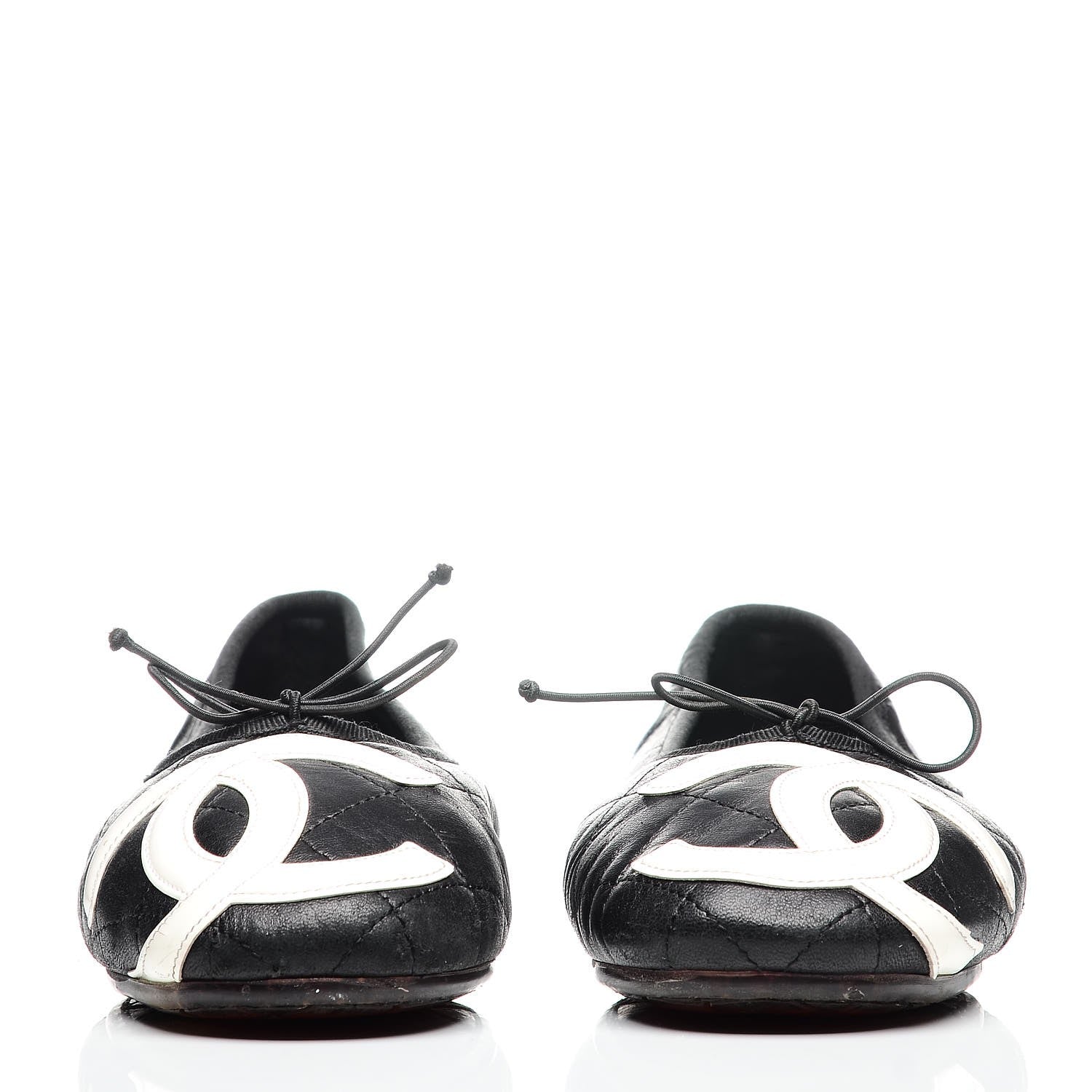 Chanel Lambskin Cambon Quilted Ballerina Flats 39 Black 2 of 9