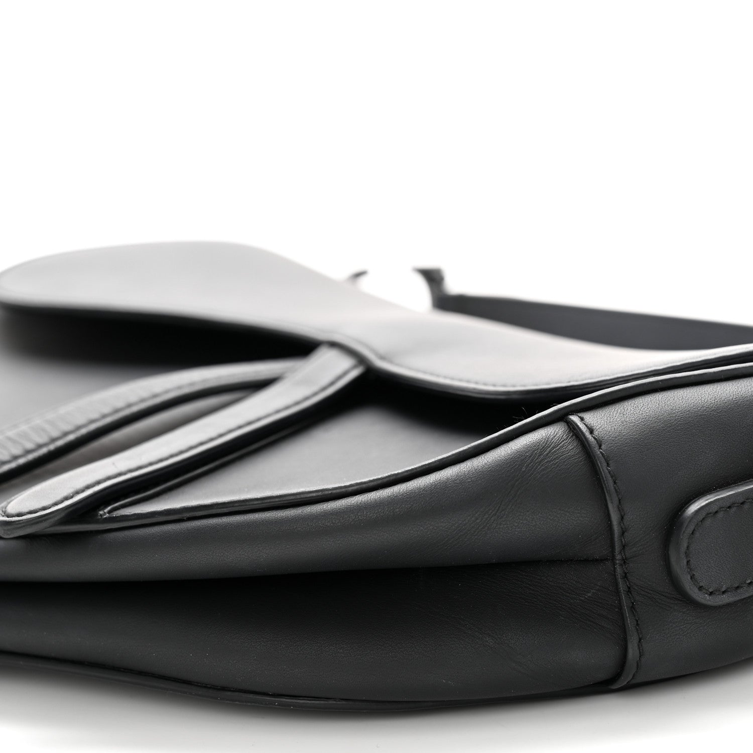 Christian Dior Ultra Matte Calfskin Saddle Bag Black 10 of 12
