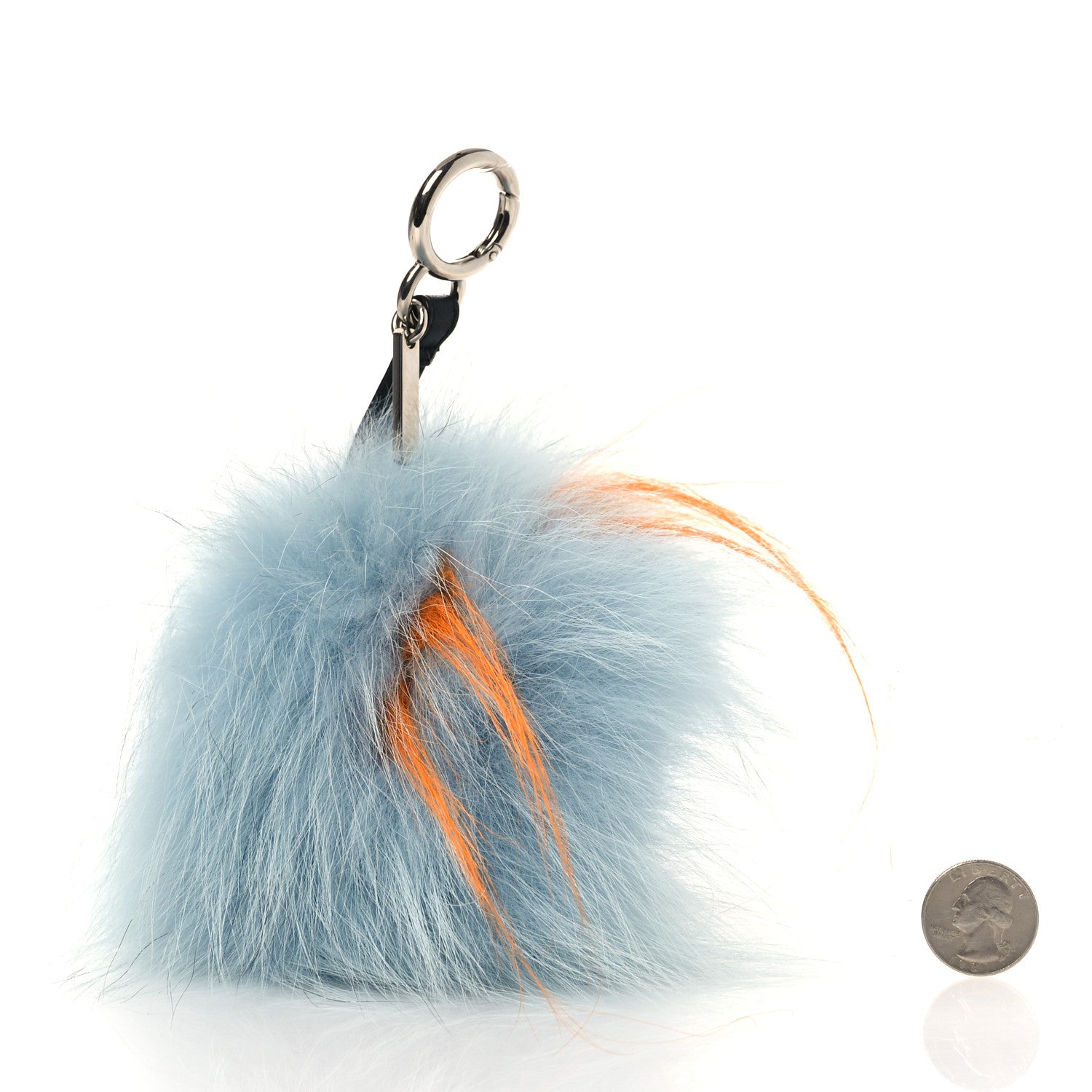 Fendi Fox Fur Dawny Monster Bag Bug Charm Cactus Viola Multicolor 2 of 4