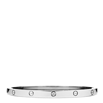 Cartier 18K White Gold Small LOVE Bracelet 15 2 of 4