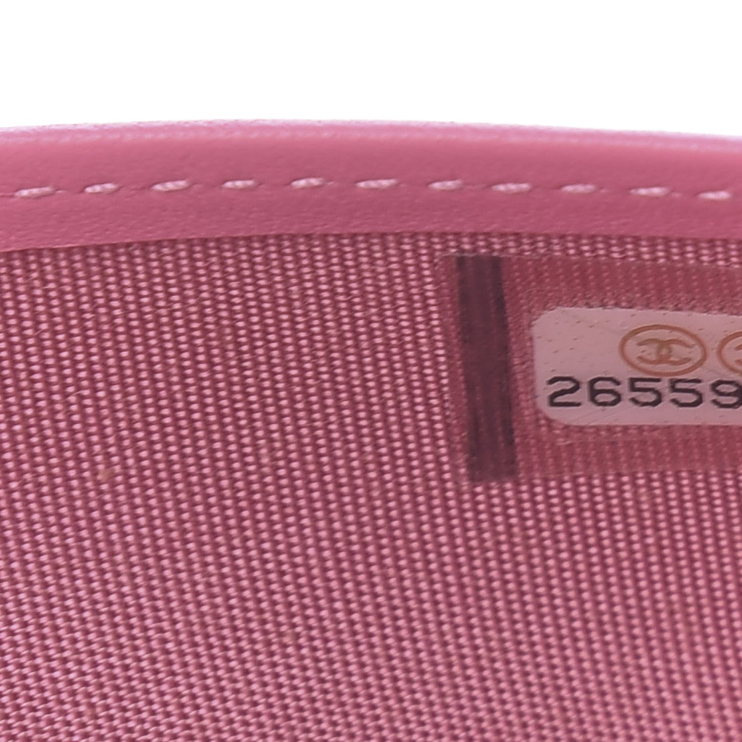 Chanel Lambskin Quilted Boy Yen Wallet Pink 8 of 9