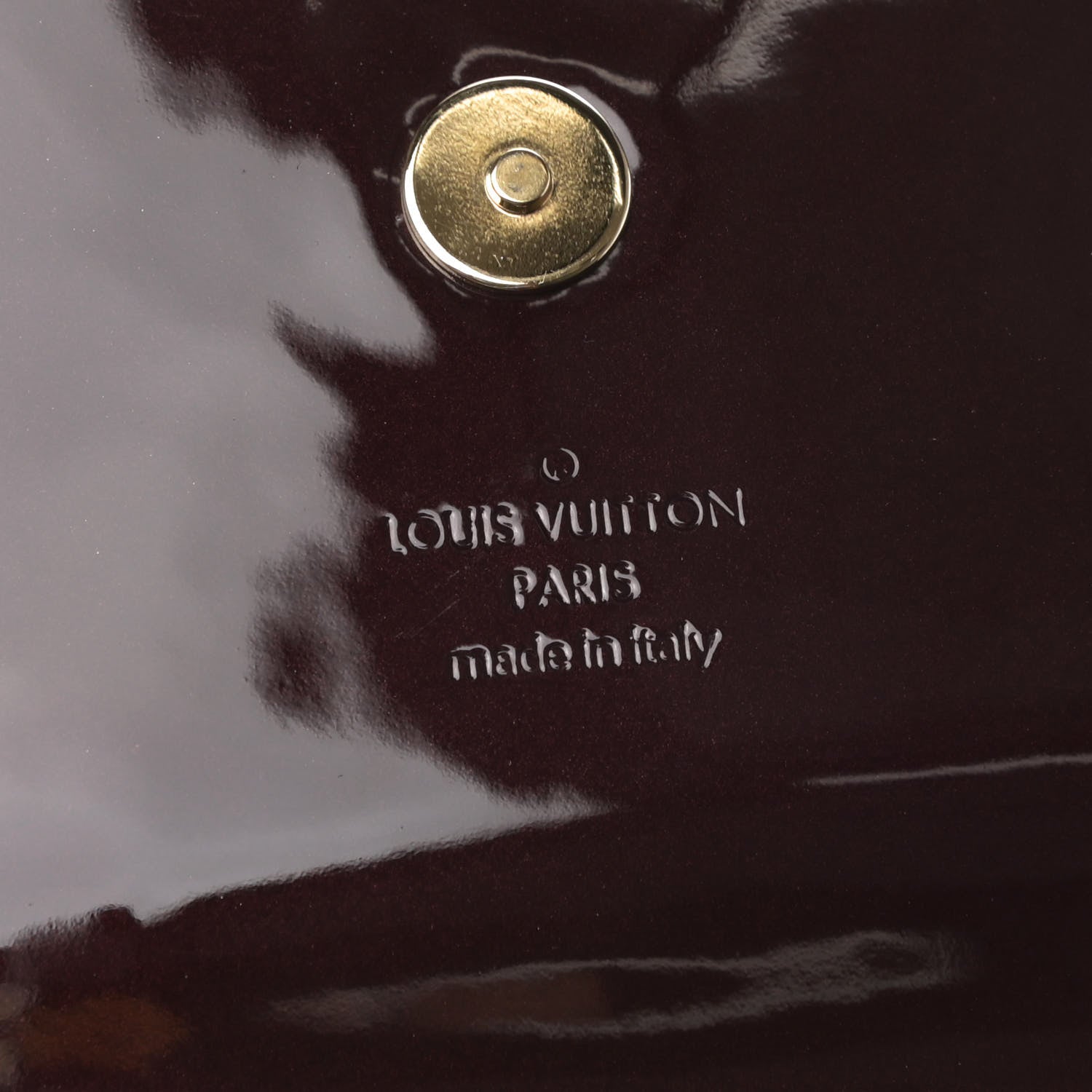 Louis Vuitton Patent Sobe Clutch Amarante 6 of 11