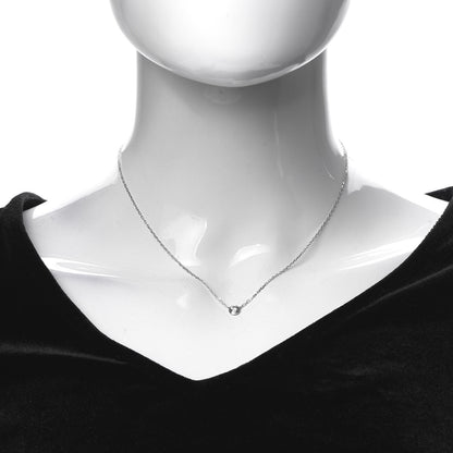 Cartier 18K White Gold Diamond LM D'Amour Pendant Necklace 2 of 5
