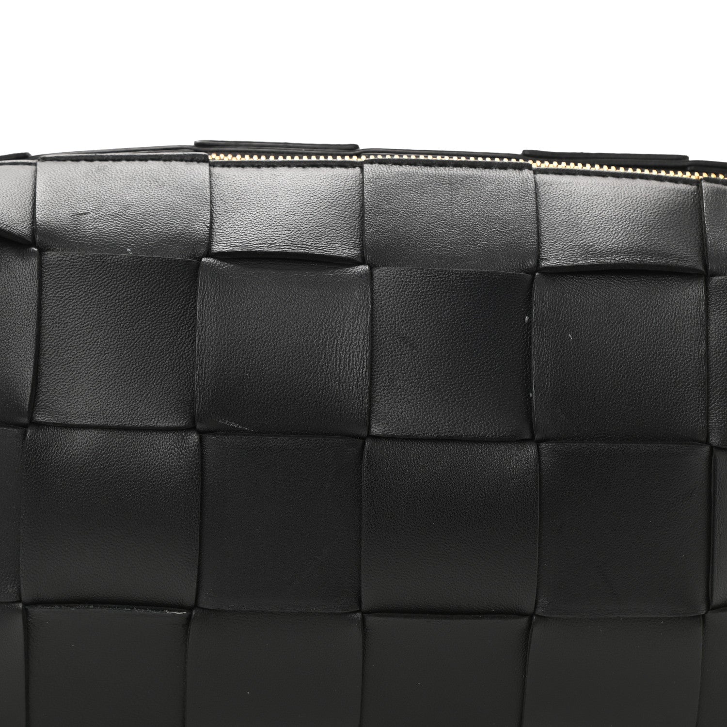 Bottega Veneta Lambskin Maxi Intrecciato Brick Cassette Bag Black 7 of 10