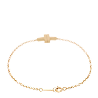 Tiffany 18K Yellow Gold T Single Chain Bracelet 2 of 3