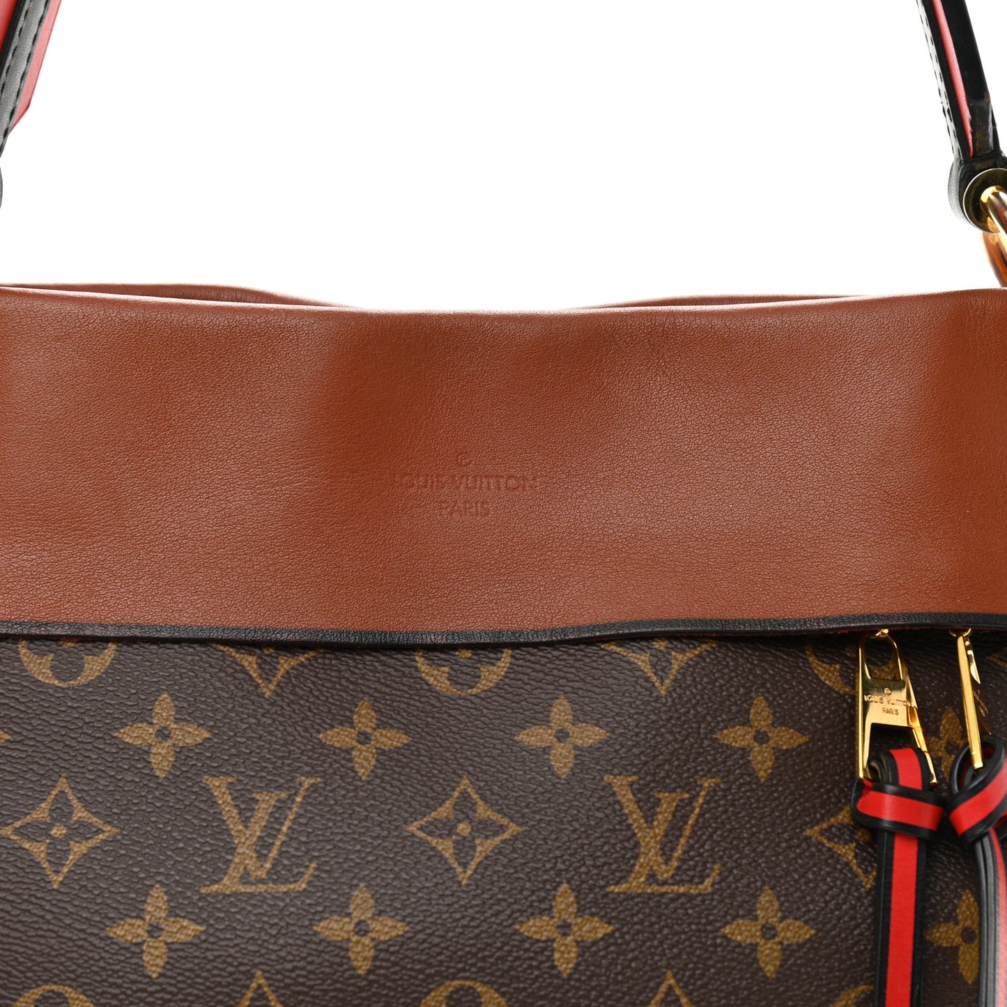 Monogram Tuileries Besace Caramel Rouge