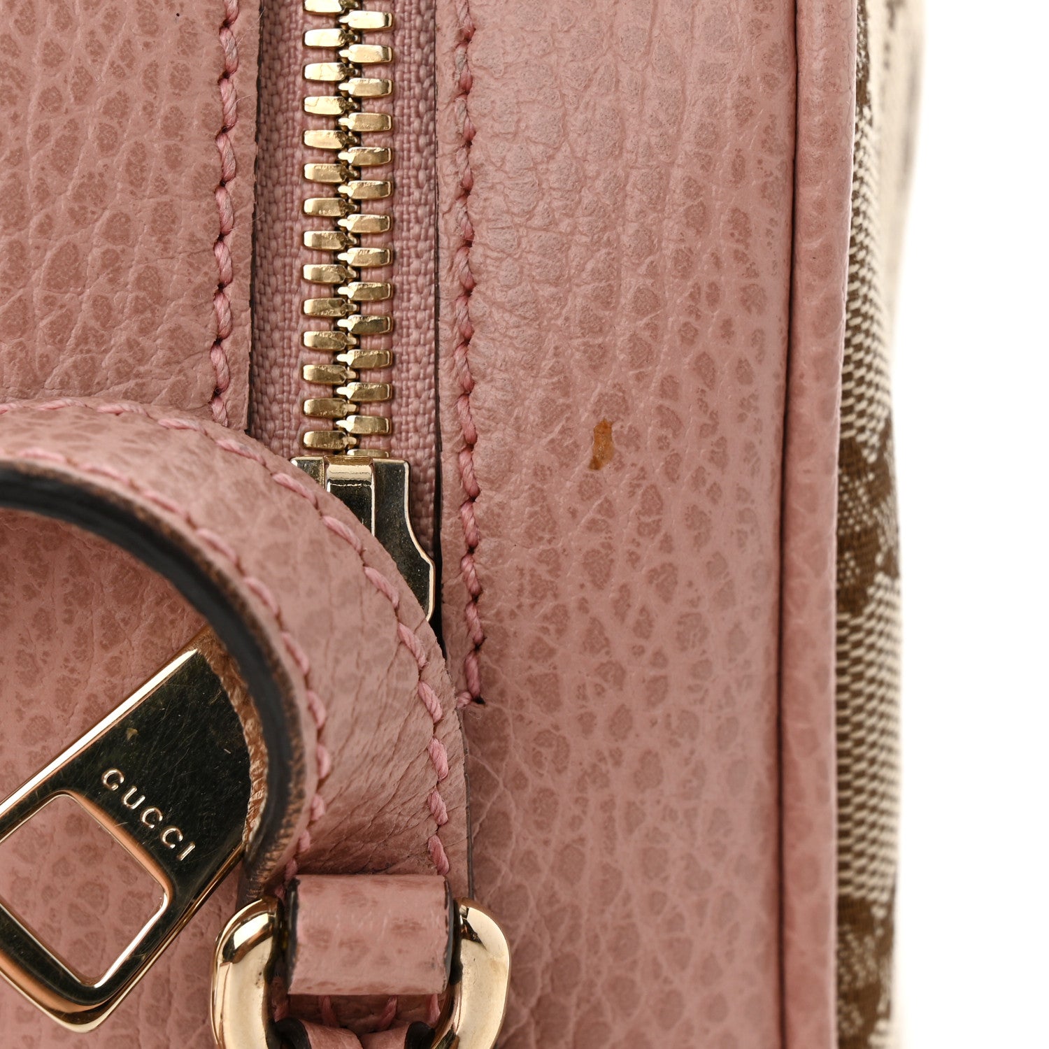 Gucci Monogram Mini Bree Messenger Bag Beige Soft Pink 15 of 16